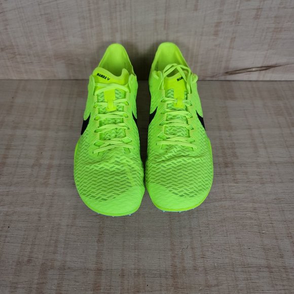 Nike Racing Zoom Mamba V Spikes Shoes Track and Field Volt Green Men’s 13 - Picture 4 of 10